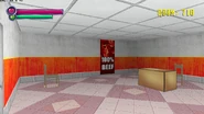 The manager's office in the restaurant.