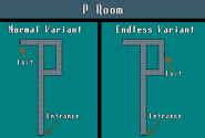 The P room, with its endless variant.