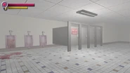The bathroom.