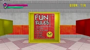 The rules of the fast food restaurant's play area.