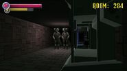 Two instances of Unknown Specimen 2 chasing the player in HD Renovation's Endless Mode.