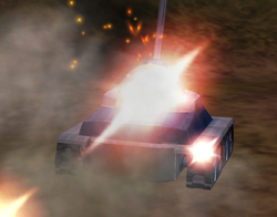 Tankki ampuu