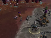 Getting a gift from an ally tribe.