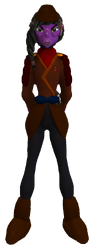 “I serve the captain.” Lieutenant T'Ran is a male Oiseau who serves on the Avenger as the navigational officer. T'Ran is relatively young by Oiseau standards and wishes to return home more than the other members of his crew due to his young family needing him back home.