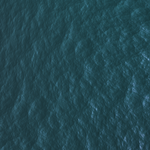 An example of water colored with Cyan Sea