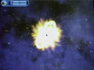 Planet buster's explosion