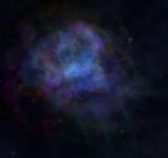 A blue nebula
