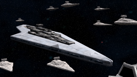 The Tyrannic, under the command of Grand Admiral Sarcophoneus during a patrol in the Outer Rim.