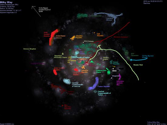 Milky Way political division test