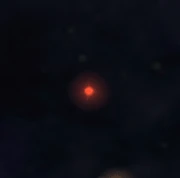 SETI detecting alien life over highlighted star system.