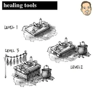 Healing tools concept