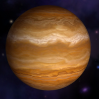 Orange gas giant