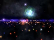 Green and red nebulae