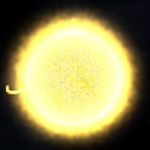 The homestar itself in the  introduction cinematic, uniquely depicting it with a 