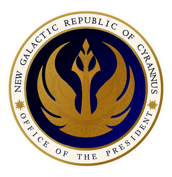 Seal of the Office of the President of the New Cyrannian Republic.