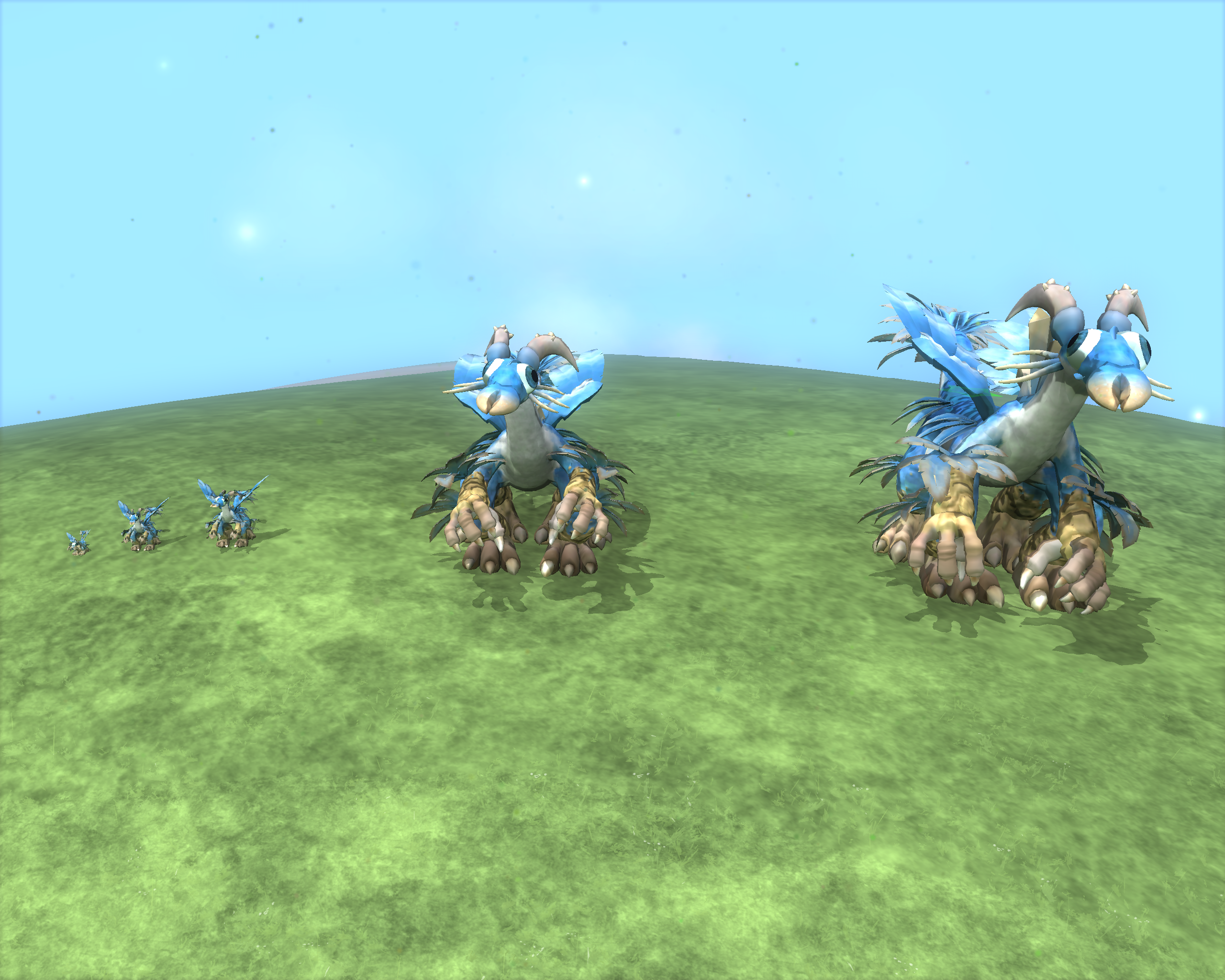 spore pc how to determine size of creature in game