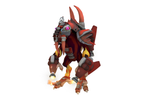 Deployed 2-3 in every squad of Troopers, Pyros utilize heavy Flamethrowers to burn through large crowds of infantry and clear them out as the other Troopers move through the area. These Dronox are front-line troops, clearing the way for the rest of the squad to follow.