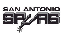 San Antonio Spurs Primary Logo (2003) - Spurs in black with the U