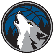 2009-present: A white and silver wolf howling at the sky. Very similar to the current logo.