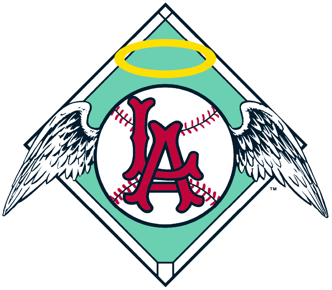 Los Angeles Angels Logo Evolution Heritage Banner