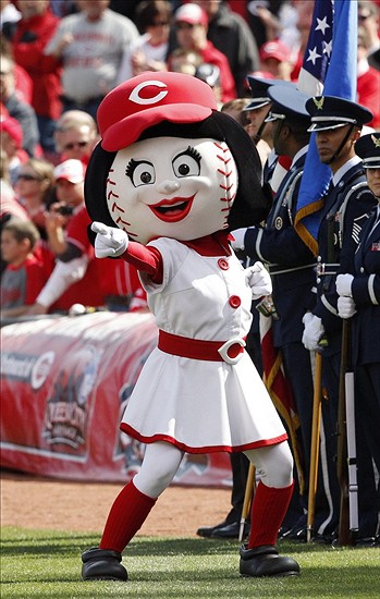 2021 Cincinnati Reds Mascots Baseball Card Set Mr Red Redlegs Gapper Rosie Red 