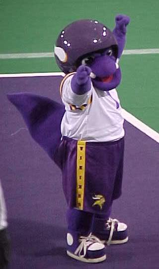 Minnesota Vikings NFL Football Mascot VIKTOR Wish Dustmake 