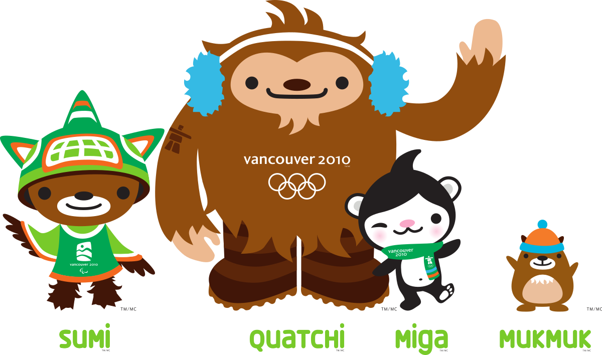 Miga Quatchi Sumi And Mukmuk 2010 Winter Olympics Sportsmascots