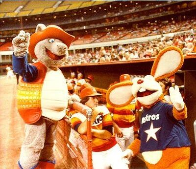 cartoon houston astros mascot