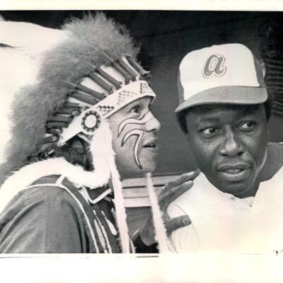 1950's Milwaukee Braves Pennant With Indian Chief Mascot