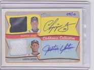 2014 Topps Heritage Clubhouse Collectino Dual Relic Autographs