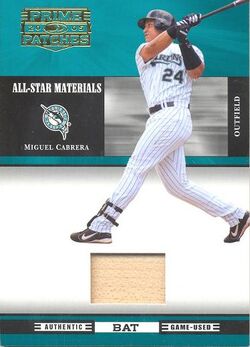 MIGUEL CABRERA 2006 UPPER DECK UD GAME MATERIALS