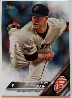 155 Matt Cain - San Francisco Giants - 2012 Topps Baseball