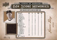 2008 UD A Piece of History Box Score Memories Jersey Gold