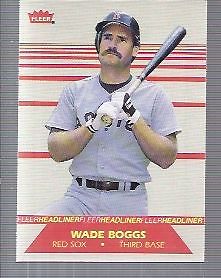 Wade Boggs 1988 Fleer Baseball Exciting Stars Card No 4 (Red Sox