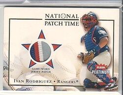 Ivan Rodriguez 2002 Topps Game Worn Jersey Card