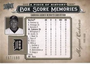 2008 UD Piece of History Box Score Memory #22