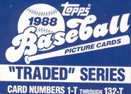 1988 Topps Traded Fact Set