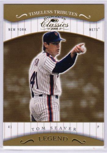 Tom Seaver baseball card (New York Mets Hall of Famer) 2013
