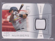 2004 Flair Hot Numbers GU Pewter Die Cut