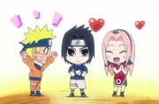 Sasuke with his teammates