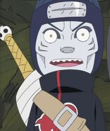 Kisame's back-expanded forehead protector.