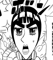 Lee in Naruto's body using the Transformation Technique. (manga)