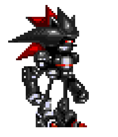 Shadow sonic pixel art