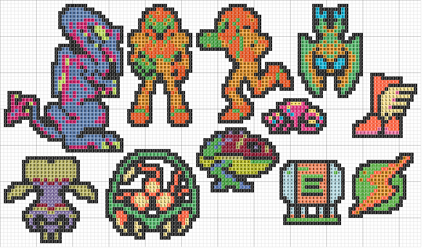 Metroid NES Sprites.