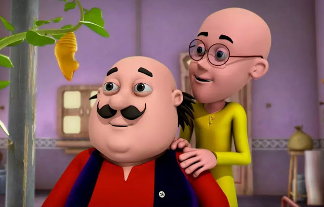 Download Motu Patlu Chingam Concerned Wallpaper | Wallpapers.com