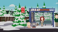 Tupperware appearing to The New Kid if the Danger Deck DLC is accessed via the South Park Bus Stop.