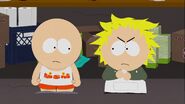 Tweek crumbling the note to a ball.