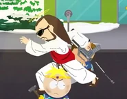 Butters next to Jesus during his summon attack.