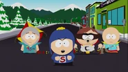 Super Craig alongside his fellow Coon and Friends members during the argument with Wonder Tweek.