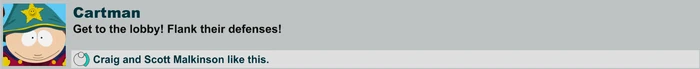 Cartman facebook message 11